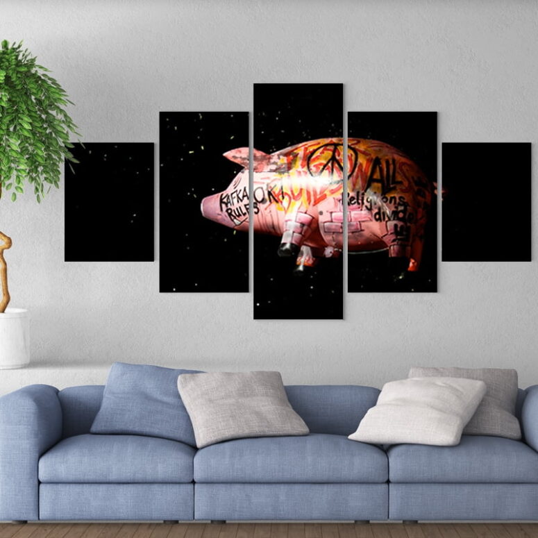 Pink Floyd's Flying Pig Canvas