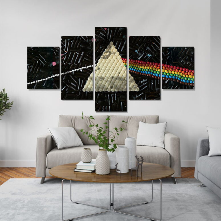 Dark Side Of The Moon Candy Pink Floyd Canvas