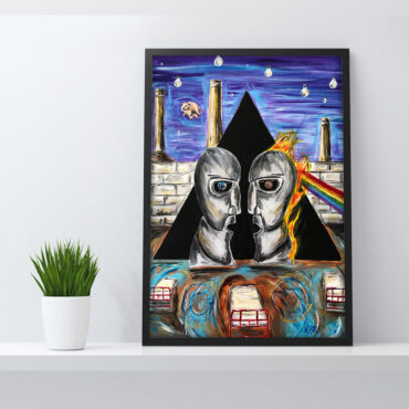Pink Floyd Album Cover Drawing Art Canvas Pink Floyd Album Cover Drawing Art Canvas