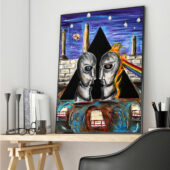 Pink Floyd Album Cover Drawing Art Canvas Vertical3theate - OtherBrick