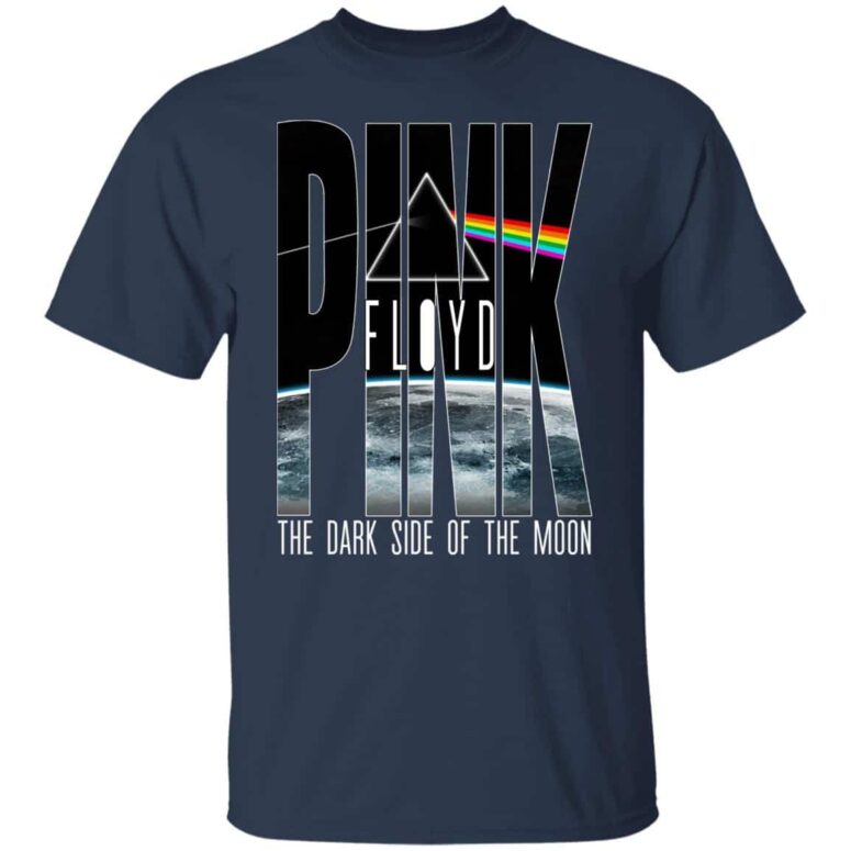 Dark Side Of The Moon Pink Floyd Rainbow Prism Shirt