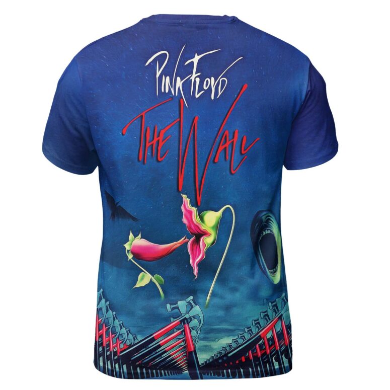 The Wall Hammer Flower Screaming Face Pink Floyd Shirt