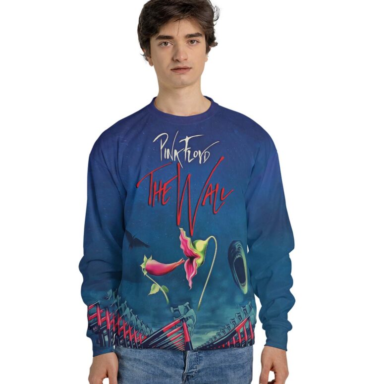 The Wall Hammer Flower Screaming Face Pink Floyd Shirt