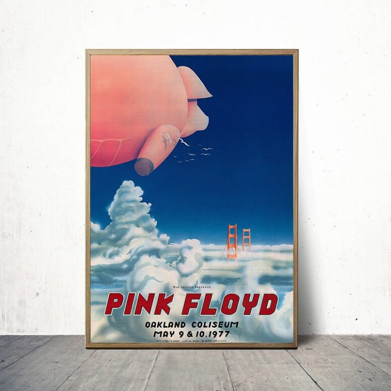 Pink Floyd Oakland Coliseum Canvas