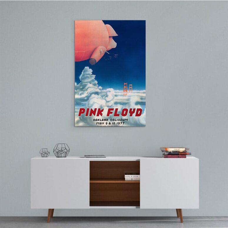 Pink Floyd Oakland Coliseum Canvas