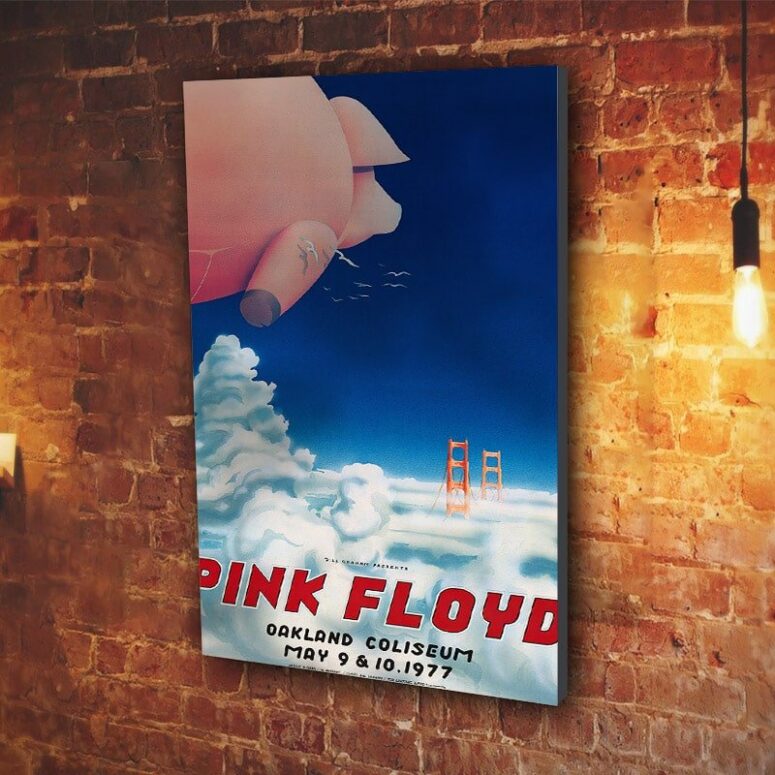 Pink Floyd Oakland Coliseum Canvas