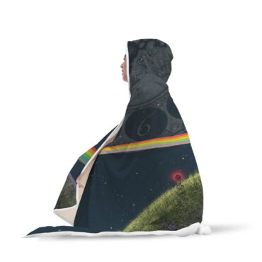 Pink Floyd Dark Side Of The Moon Time Hooded Blanket
