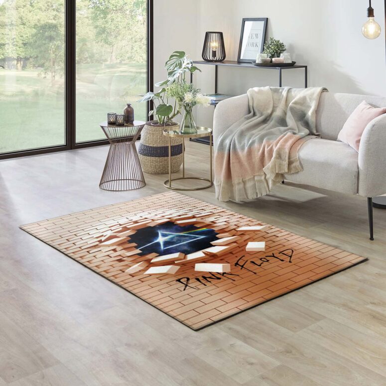 3D Pink Floyd Dark Side Of Moon The Wall Rug 3D Pink Floyd Dark Side Of Moon The Wall Rug