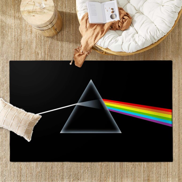 Dark Side Of Moon Prism Rainbow Pink Floyd Rug Dark Side Of Moon Prism Rainbow Pink Floyd Rug