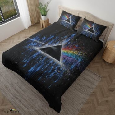 Pink Floyd Dark Side Of Moon Art Blue Bedding Set Pink Floyd Dark Side Of Moon Art Blue Bedding Set