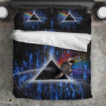 Pink Floyd Dark Side Of Moon Art Blue Bedding Set