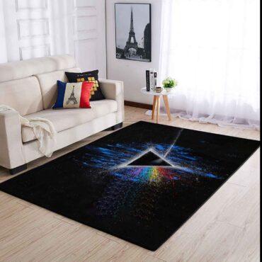 Pink Floyd Dark Side Of Moon Art Blue Rug