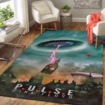 Pink Floyd Pulse Light Blue Walls Cartoon Art Rug