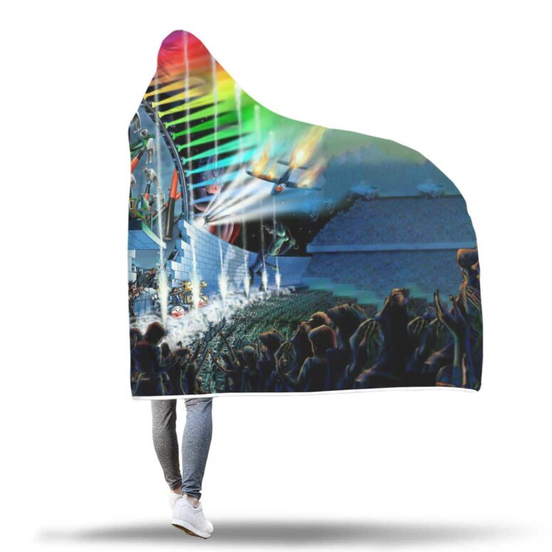 Interestellar Show Pink Floyd Colorful Hooded Blanket Interestellar Show Pink Floyd Colorful Hooded Blanket