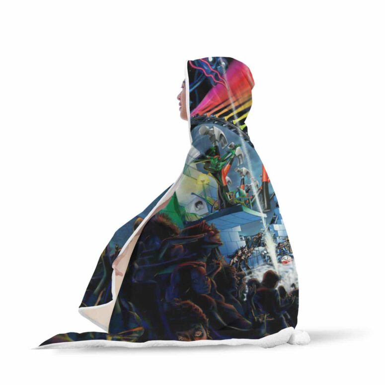 Interestellar Show Pink Floyd Colorful Hooded Blanket Interestellar Show Pink Floyd Colorful Hooded Blanket