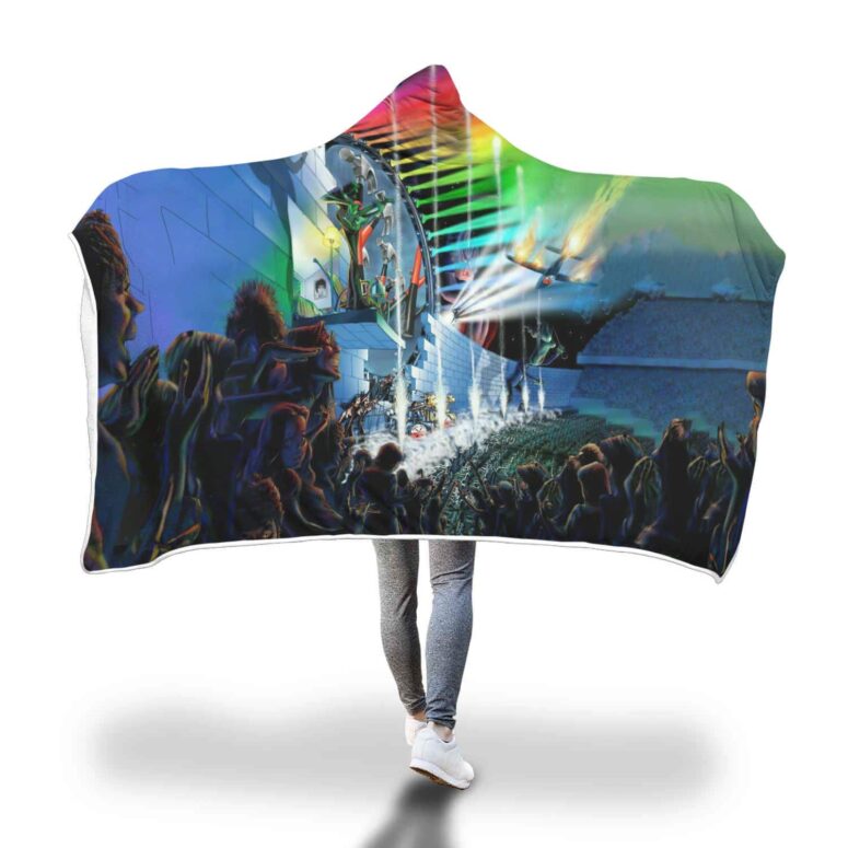 Interestellar Show Pink Floyd Colorful Hooded Blanket Interestellar Show Pink Floyd Colorful Hooded Blanket