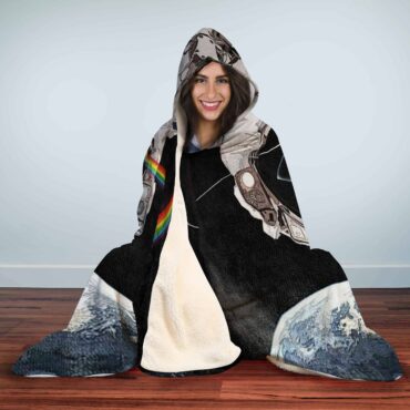 Pink Floyd Astronaut Dark Side Of The Moon Pink Floyd Hooded Blanket