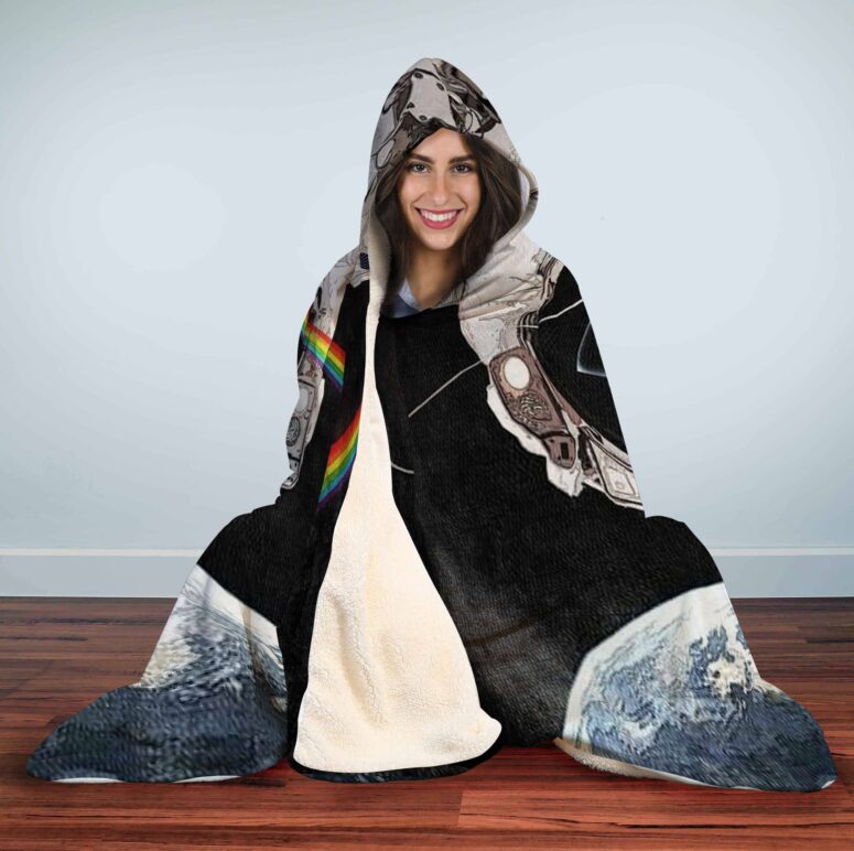 Pink Floyd Astronaut Dark Side Of The Moon Pink Floyd Hooded Blanket Pink Floyd Astronaut Dark Side Of The Moon Pink Floyd Hooded Blanket