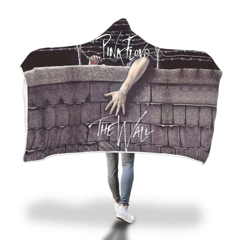 Pink Floyd The Wall Art Vintage Hooded Blanket
