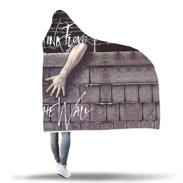 Pink Floyd The Wall Art Vintage Hooded Blanket