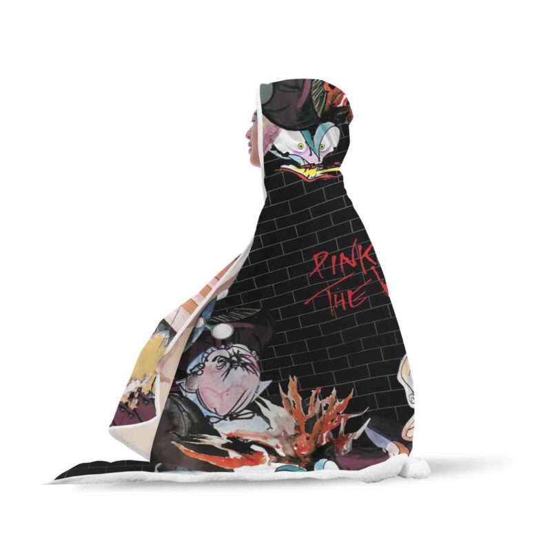 The Wall Immersion Cartoon Pink Floyd Hooded Blanket