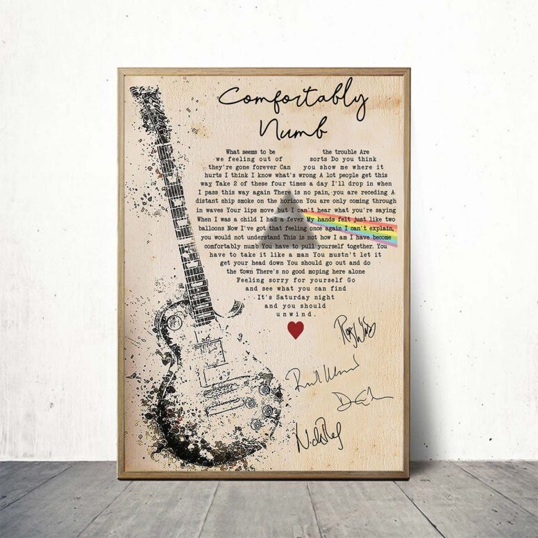 Comfortably Numb Lyrics Pink Floyd Canvas