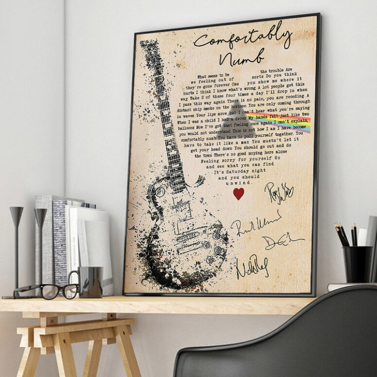 Comfortably Numb Lyrics Pink Floyd Canvas