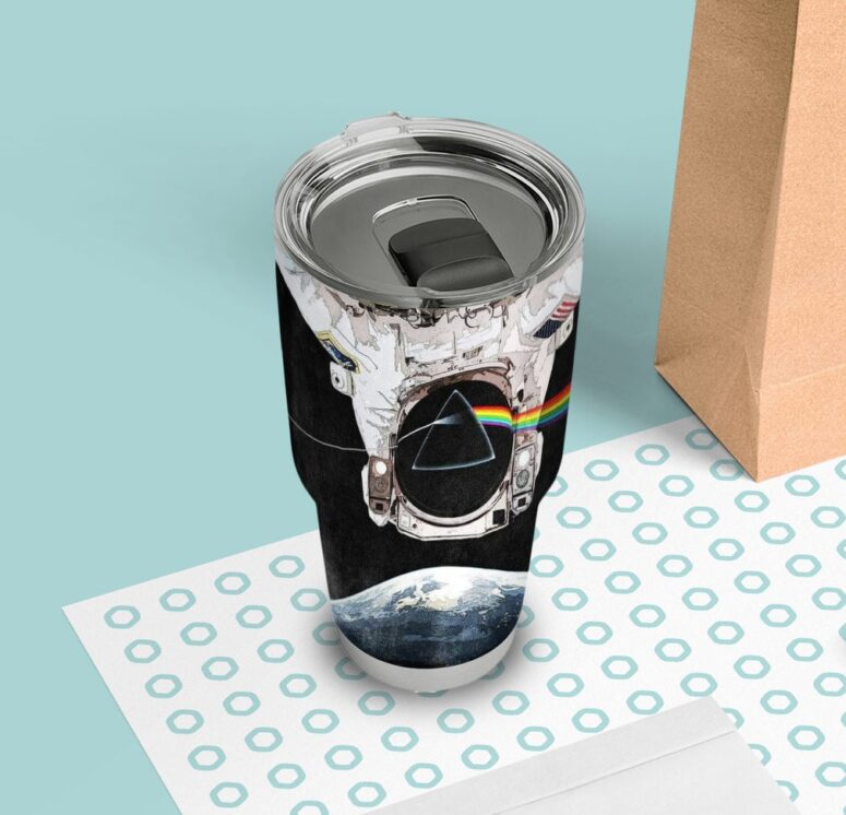 Dark Side Of The Moon Astronaut Stainless Steel Pink Floyd Tumbler Cup Dark Side Of The Moon Astronaut Stainless Steel Pink Floyd Tumbler Cup