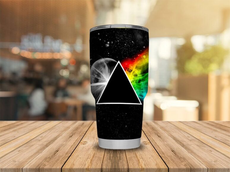Dark Side Of the Moon in Space Stainless Steel Pink Floyd Tumbler Cup Dark Side Of the Moon in Space Stainless Steel Pink Floyd Tumbler Cup