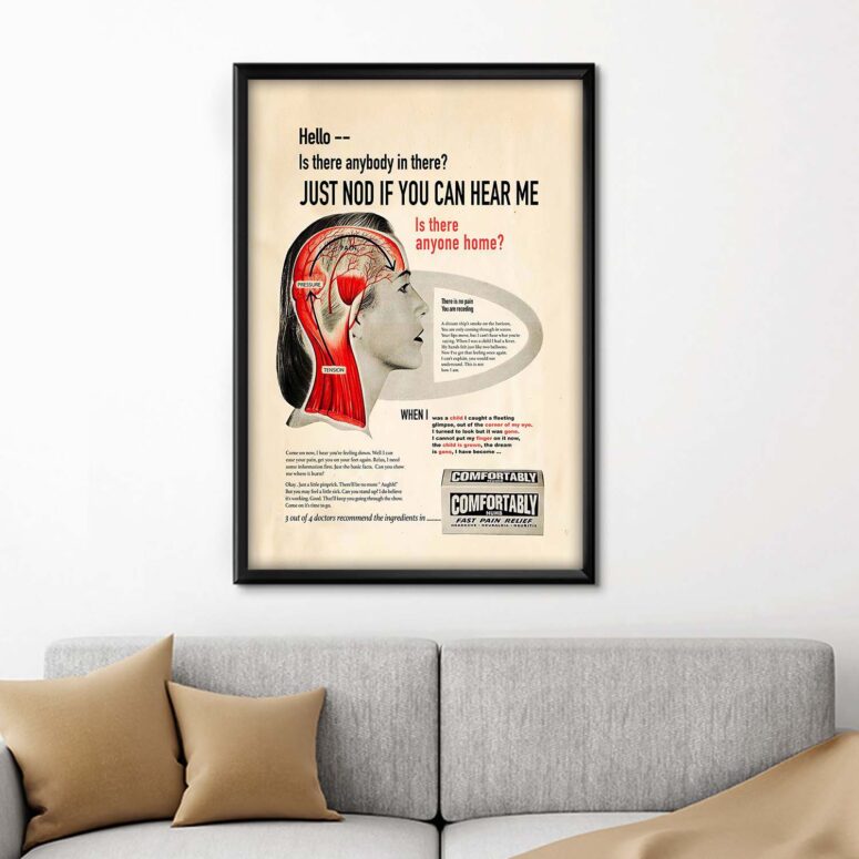 Hello is There Anybody In There Pink Floyd Canvas