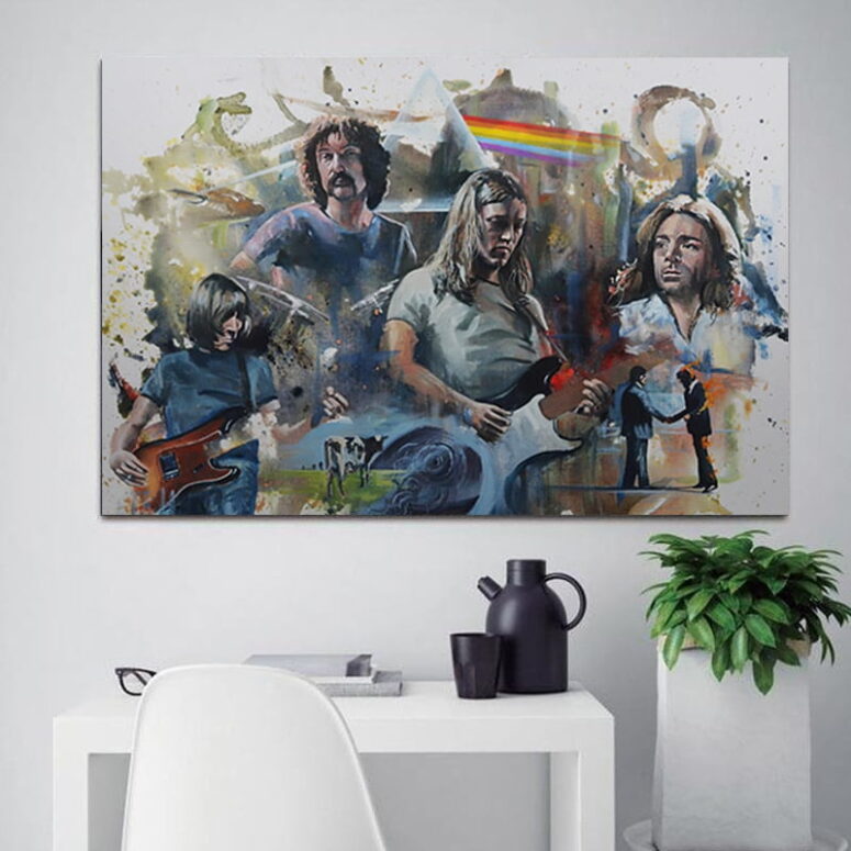 Pink Floyd OilPaint Artwork Limited Edition Canvas Pink Floyd OilPaint Artwork Limited Edition Canvas