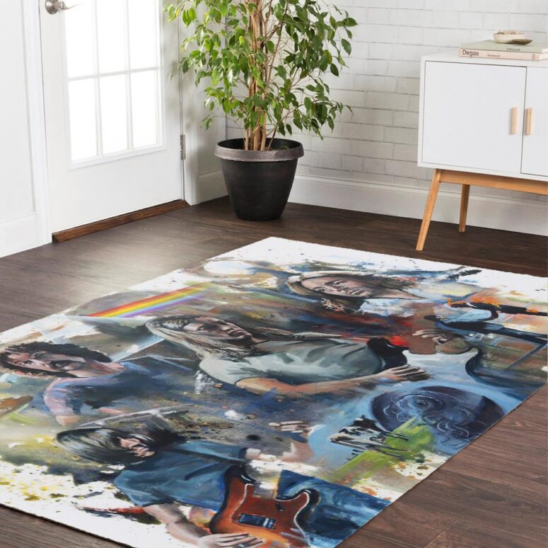 Pink Floyd OilPaint Artwork Rug
