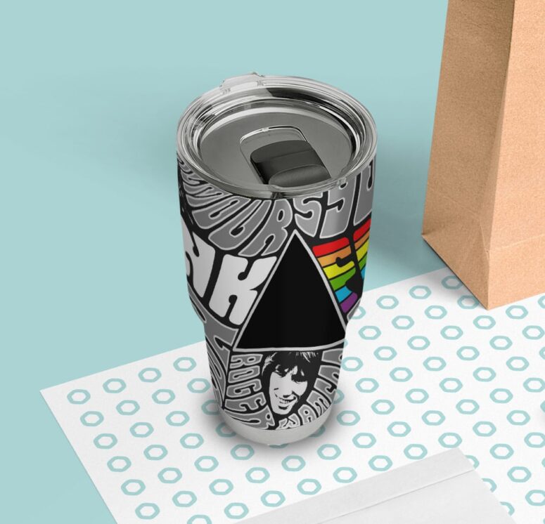 Pink floyd Member Art Stainless Steel Tumbler Cup