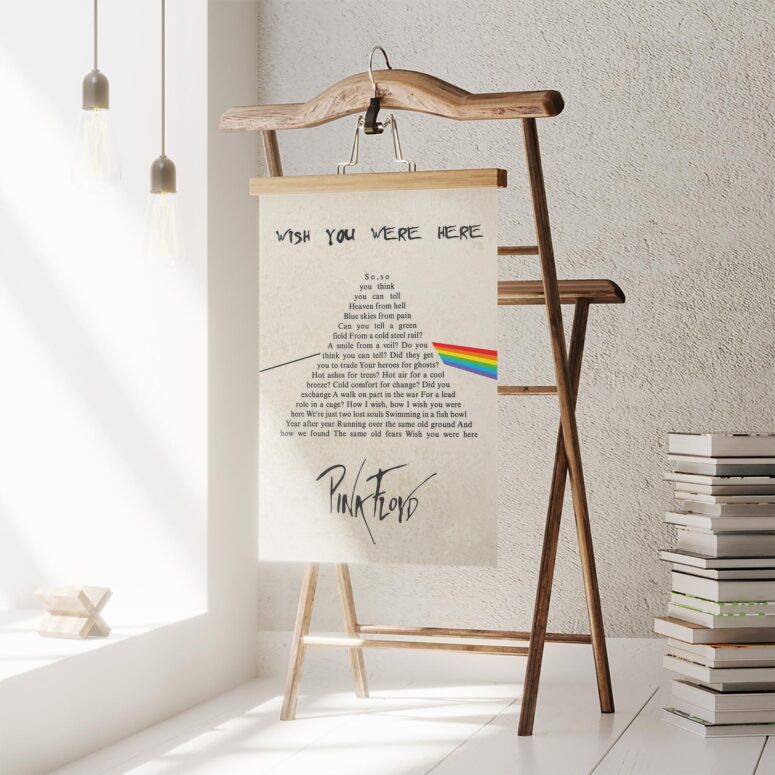 Wish you were here lyric DSOTM Artwork Pink Floyd Poster Wish you were here lyric DSOTM Artwork Pink Floyd Poster