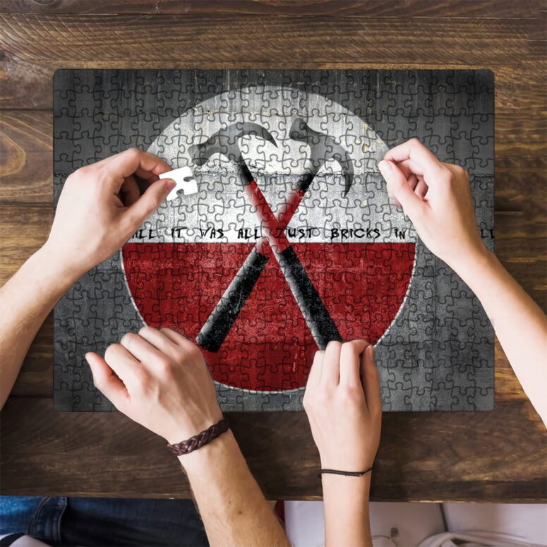 All In All It Was All Just Bricks In The Wall Wooden Pink Floyd Puzzle All In All It Was All Just Bricks In The Wall Wooden Pink Floyd Puzzle