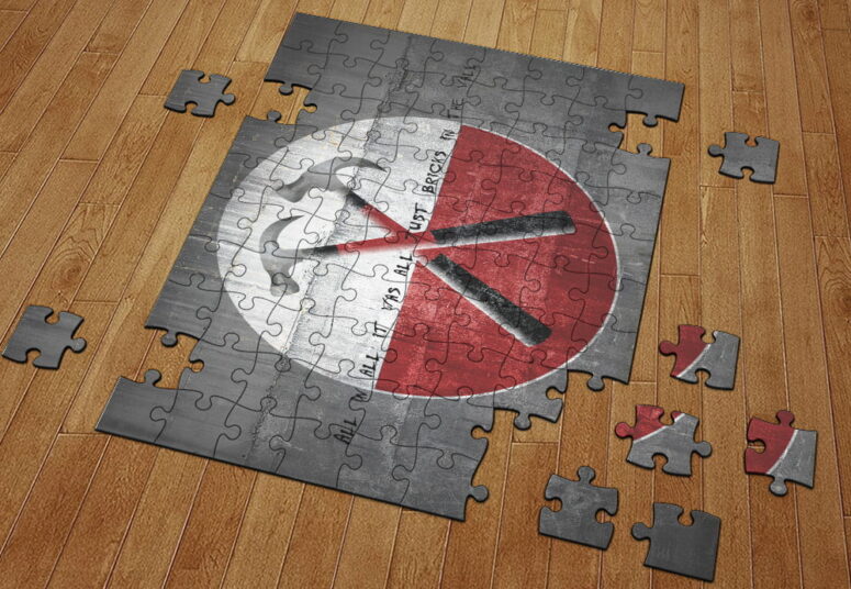 All In All It Was All Just Bricks In The Wall Wooden Pink Floyd Puzzle All In All It Was All Just Bricks In The Wall Wooden Pink Floyd Puzzle