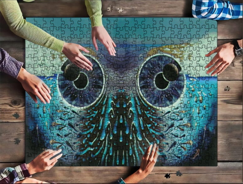 Pulse Owl Eyes Wooden Pink Floyd Puzzle Pulse Owl Eyes Wooden Pink Floyd Puzzle