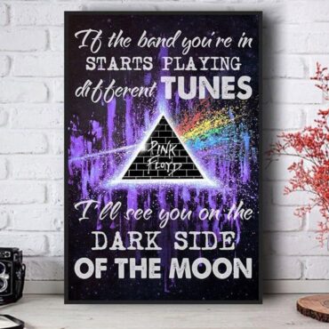 Brain Damage If The Band You’re In Starts Playing Different Tunes Pink Floyd Canvas