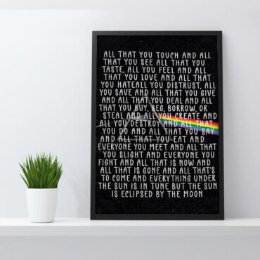 All that you touch and all that you see - Eclipse Lyrics - Pink Floyd Canvas All that you touch and all that you see - Eclipse Lyrics - Pink Floyd Canvas