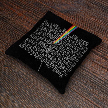 All that you touch and all that you see - Eclipse Lyrics  Pink Floyd Cushion Pillow