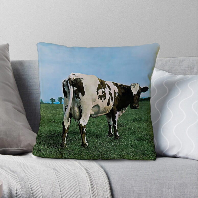 Atom Heart Mother  Pink Floyd Cushion Pillow