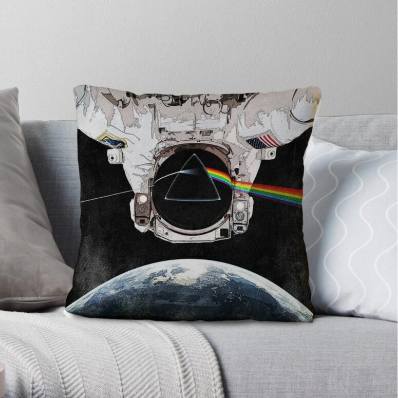 Dark Side Of The Moon Astronaut  Pink Floyd Cushion Pillow
