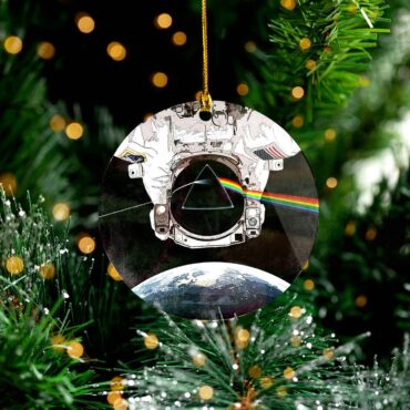 Dark Side Of The Moon Astronaut - Pink Floyd Ceramic Ornament