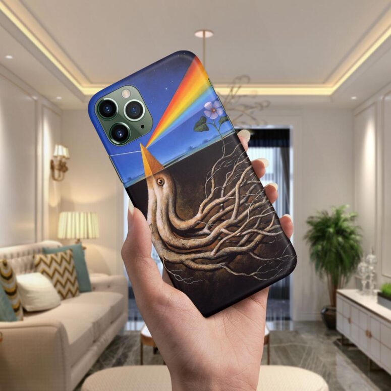 Dark Side Of the Root Art Pink Floyd Phone Case