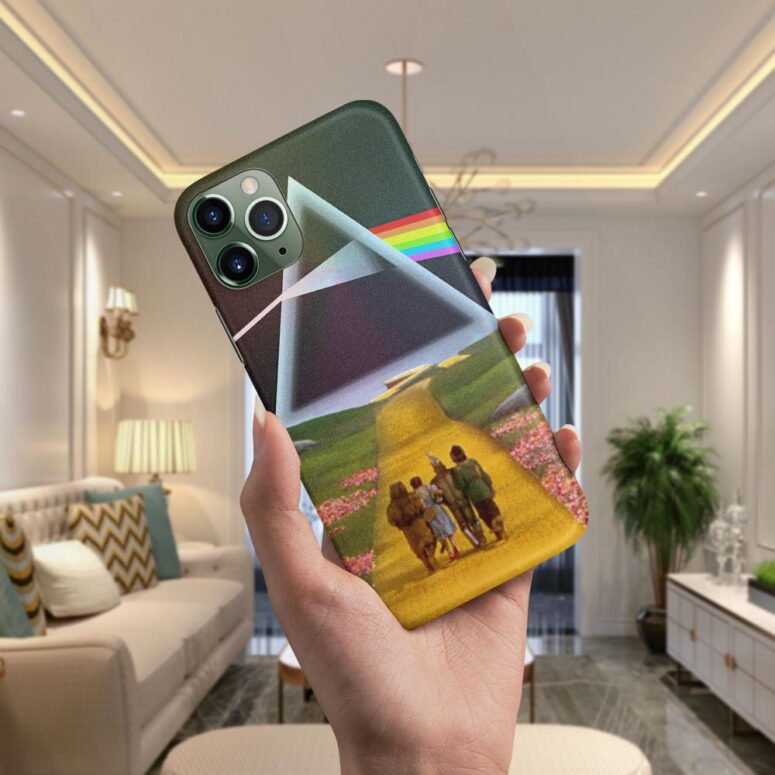 Dark Side of the Rainbow - Pink Floyd + Wizard of Oz at The Logan Theatre Phone Case