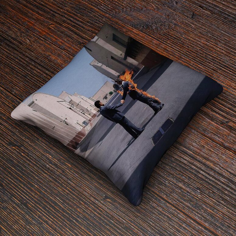HandShake Wish You Were Here  Pink Floyd Cushion Pillow