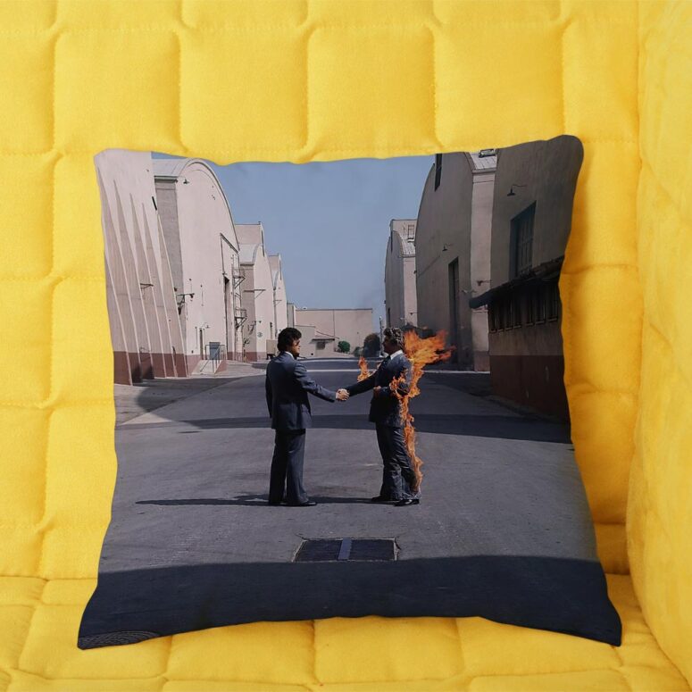 HandShake Wish You Were Here  Pink Floyd Cushion Pillow