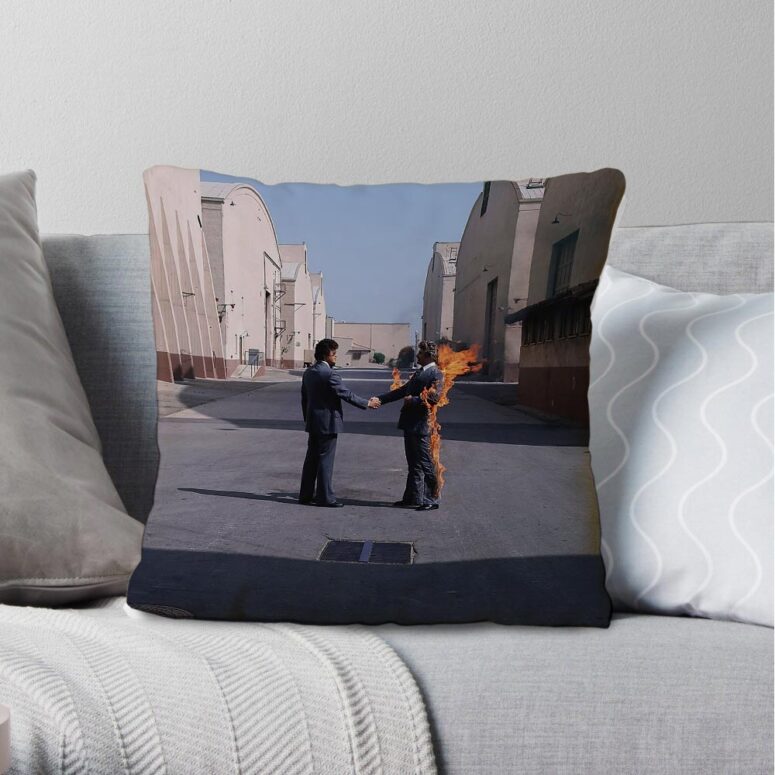 HandShake Wish You Were Here  Pink Floyd Cushion Pillow
