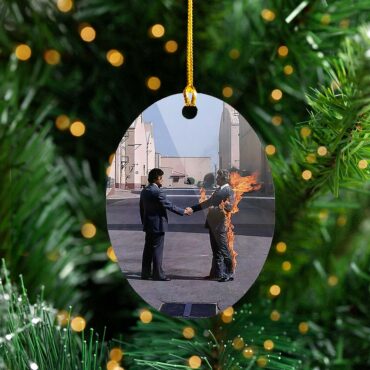 HandShake Wish You Were Here - Pink Floyd Ceramic Ornament