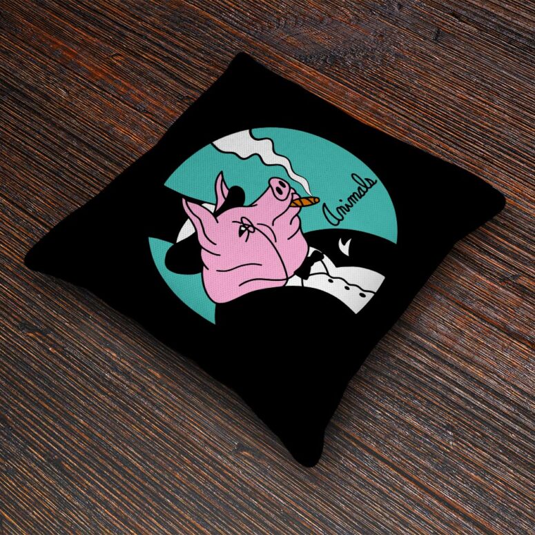 Pink Floyd ANIMALS PIG Cushion Pillow